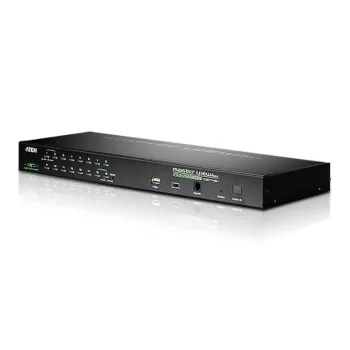 ATEN 16-poorts USB/PS/2 VGA KVM over IP-switch met USB-periferieaansluiting