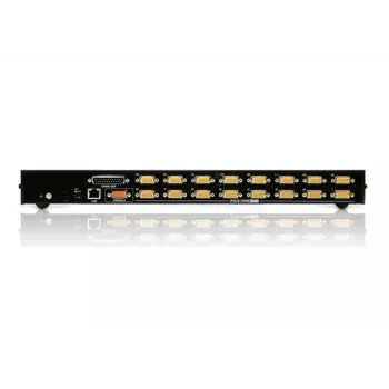 ATEN 16-poorts USB/PS/2 VGA KVM over IP-switch met USB-periferieaansluiting