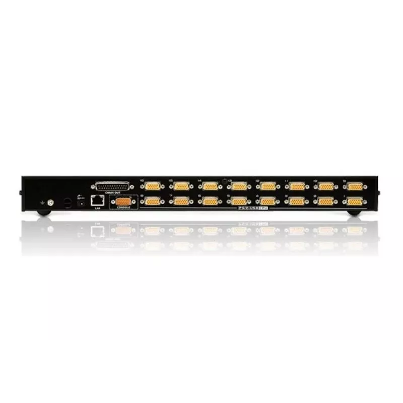 ATEN 16-poorts USB/PS/2 VGA KVM over IP-switch met USB-periferieaansluiting
