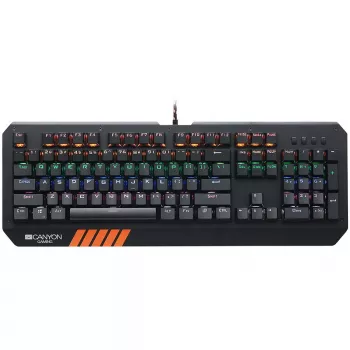 Mechanisch gaming-toetsenbord CANYON Hazard GK-6 RGB bekabeld zwart US/RU-layout