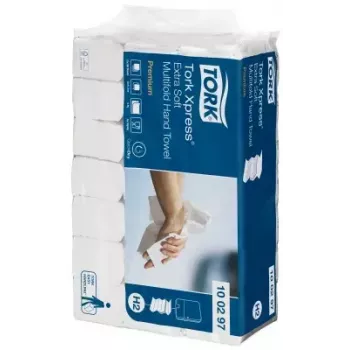Papieren handdoekjes Tork 100297 wit