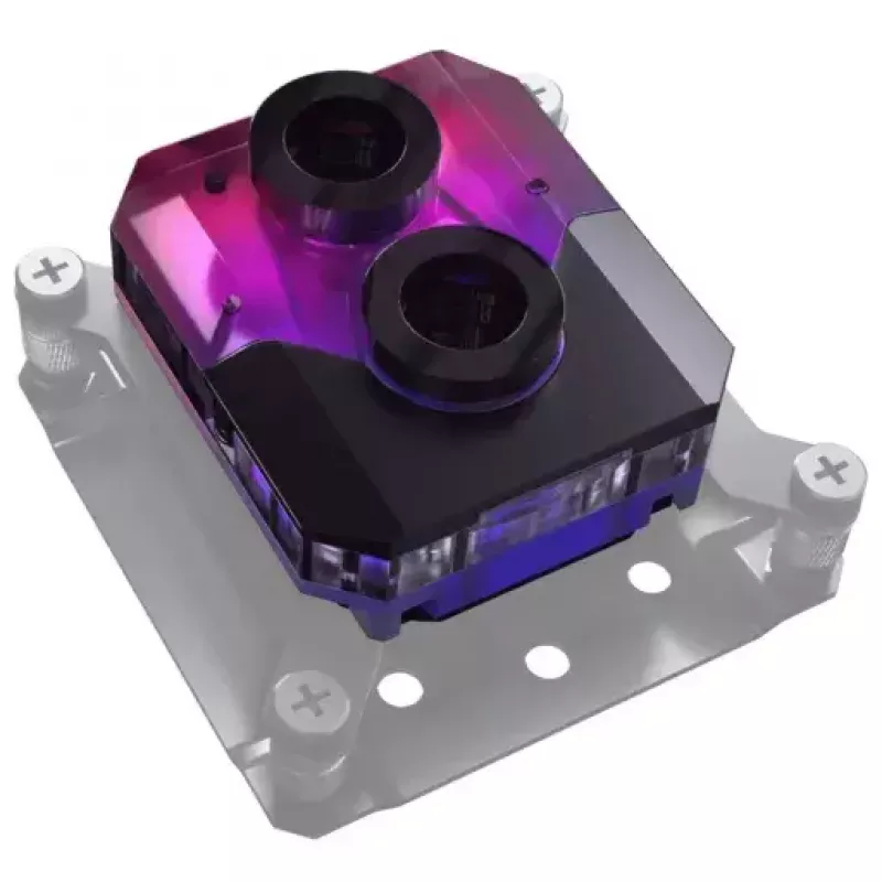 Waterblok Phanteks EZ-Fit 450 acryl koper POM zwart zilver