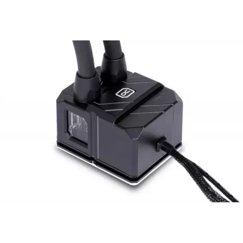 Vloeistofkoelingsset Alphacool Pro Aurora 420 CPU AIO 14 cm zwart wit