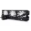 Vloeistofkoelingsset Alphacool Pro Aurora 420 CPU AIO 14 cm zwart wit