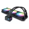 Vloeistofkoelingsset Alphacool Pro Aurora 420 CPU AIO 14 cm zwart wit