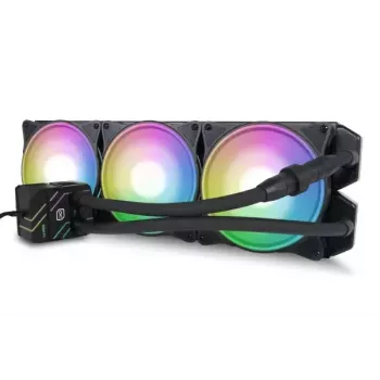 Vloeistofkoelingsset Alphacool Pro Aurora 420 CPU AIO 14 cm zwart wit