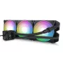 Vloeistofkoelingsset Alphacool Pro Aurora 420 CPU AIO 14 cm zwart wit