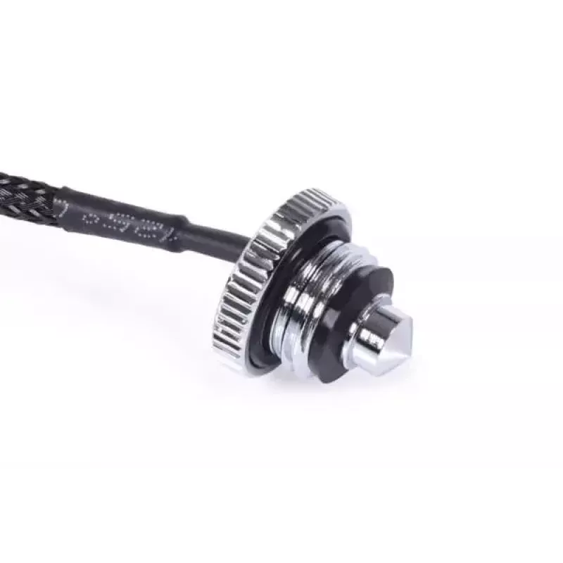 Temperatuursensor Alphacool 17597 messing zwart chroom 18mm 17mm