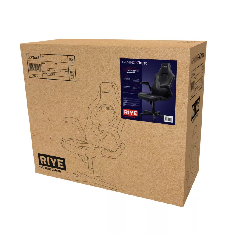 Trust GXT 703 RIYE universele gamingstoel zwart