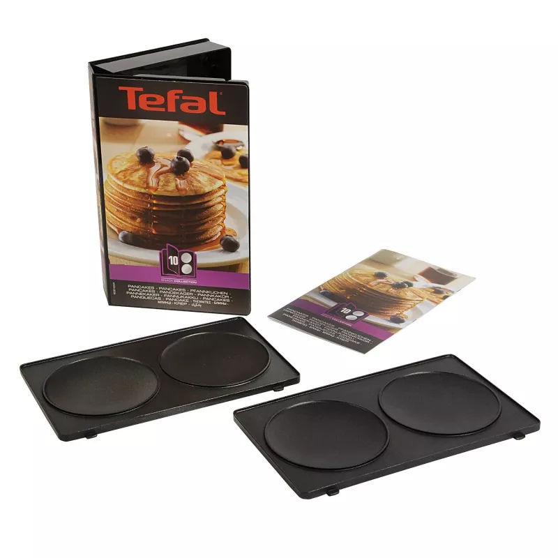Tefal XA801012 pannenkoekplaten voor tosti-ijzer SW852, zwart
