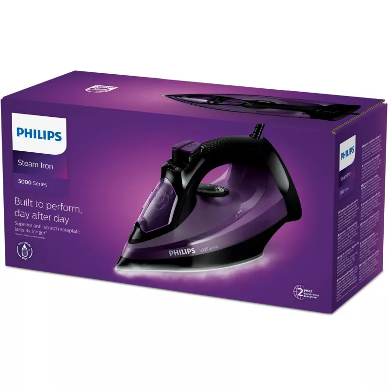 Stoomstrijkijzer Philips DST5030/80 — 2400 W, SteamGlide Plus-strijkzool, 0,32 l watertank, 2 m snoer