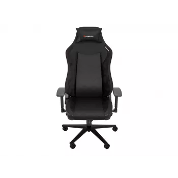 Gevoerde stoel GENESIS NITRO 890 G2 gevoelde rugleuning zwart hoogte 127-134 cm