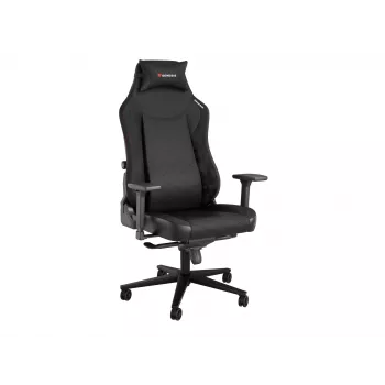 Gevoerde stoel GENESIS NITRO 890 G2 gevoelde rugleuning zwart hoogte 127-134 cm