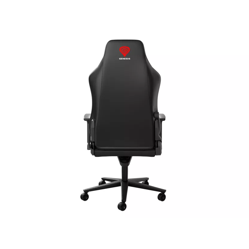 Gevoerde stoel GENESIS NITRO 890 G2 gevoelde rugleuning zwart hoogte 127-134 cm