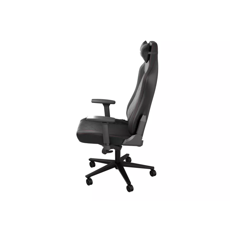 Gevoerde stoel GENESIS NITRO 890 G2 gevoelde rugleuning zwart hoogte 127-134 cm