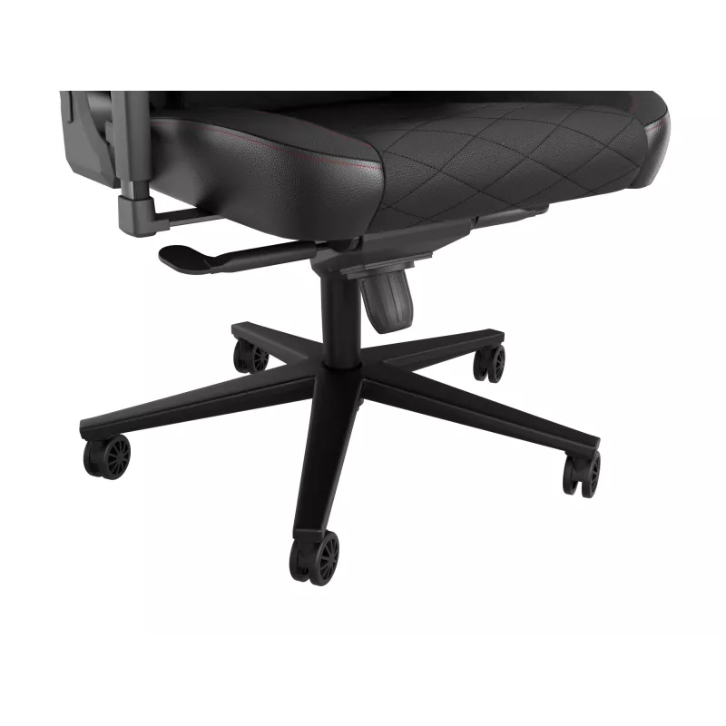 Gevoerde stoel GENESIS NITRO 890 G2 gevoelde rugleuning zwart hoogte 127-134 cm