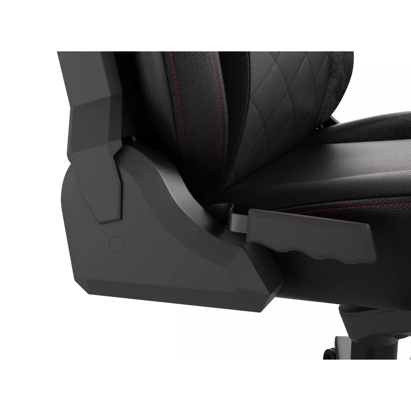 Gevoerde stoel GENESIS NITRO 890 G2 gevoelde rugleuning zwart hoogte 127-134 cm