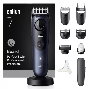 Braintrimmer Braun BeardTrimmer 7 BT7540 0,5-20 mm batterij zwart blauw