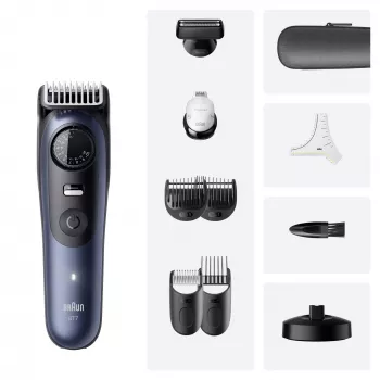 Braintrimmer Braun BeardTrimmer 7 BT7540 0,5-20 mm batterij zwart blauw