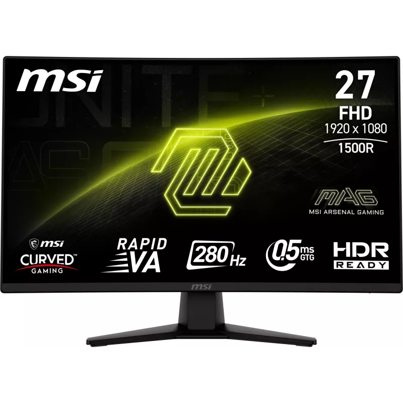 MSI MAG 274CXF computermonitor 68,6 cm (27 inch) 1920 x 1080 pixel Full HD zwart