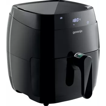 Heteluchtfriteuse Gorenje AF1409DB — 3,2 L inhoud, 1400 W, LED-display, min. temperatuur 90 °C, zwart
