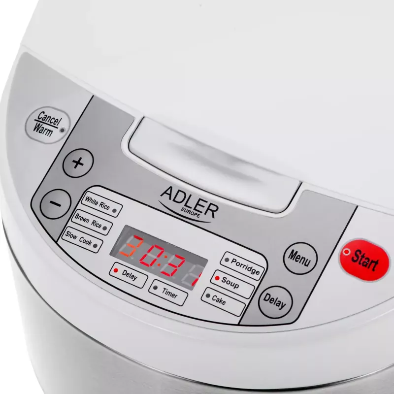 Multicooker Adler AD 6420 — 700 W, 3,25 L inhoud, 6 programmeerbare programma's, LED-display