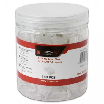 Techly IWP-JAR-C5RTY Draadverbinder RJ45 Transparant