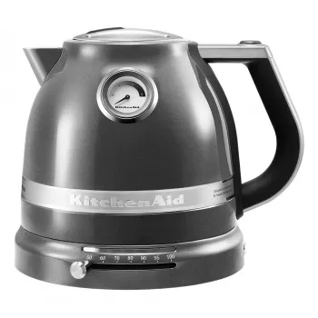 Elektrische waterkoker KITCHENAID 5KEK1522EMS — 1,5 L, 2400 W, roestvrij staal, 7 temperatuurinstellingen