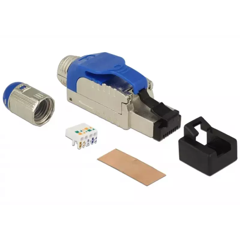 Draadverbinder RJ-45 DeLOCK 86487 blauw zilver