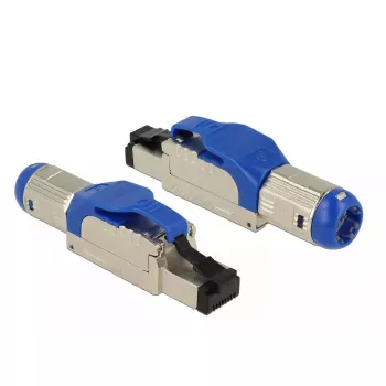Draadverbinder RJ-45 DeLOCK 86487 blauw zilver