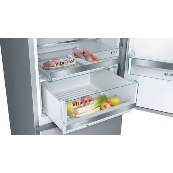 Bosch Serie 6 KGE39AICA koel-vriescombinatie vrijstaand 343 L roestvrijstaal