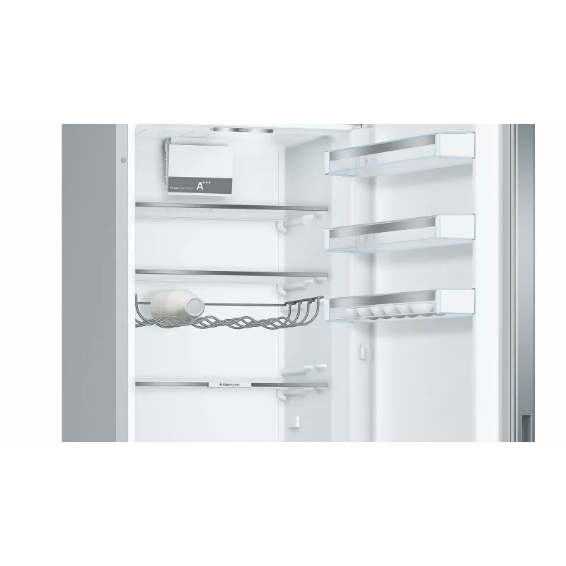 Bosch Serie 6 KGE39AICA koel-vriescombinatie, vrijstaand, 343 l (249 l + 94 l), 201 cm, energieklasse C, roestvrij staal