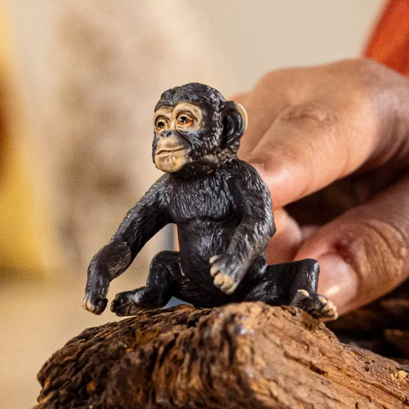 Figuur Schleich baby-chimpansee 14884 — WILD LIFE meerkleurig, voor kinderen vanaf 3 jaar