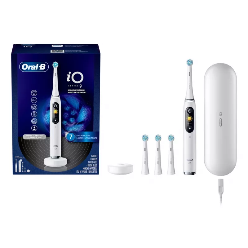 Elektrische tandenborstel Oral‑B iO Series 9 Luxe Edition — White Alabaster