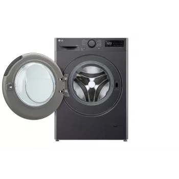Was-droogcombinatie LG V5WD95SLIMB voorlader vrijstaand 5 kg 1200 t/min zwart
