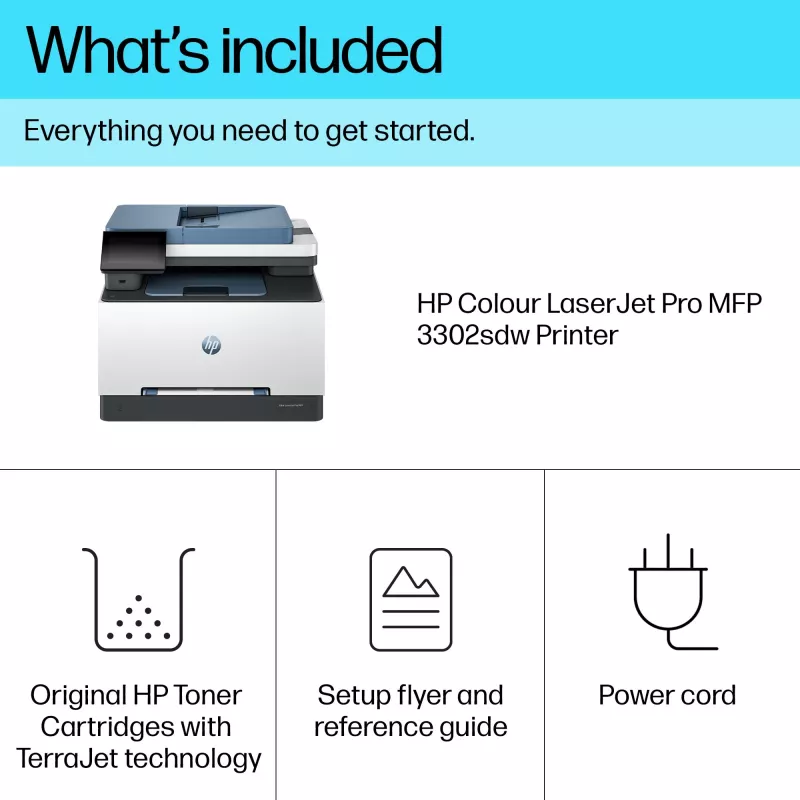 Multifunctionele printer HP Color LaserJet Pro MFP 3302sdw laserprinten kleur