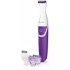 Bikinitrimmer Philips Essential BRT383/15, 3 lengtestanden, AA-batterij, 120 min gebruiksduur, wit/paars