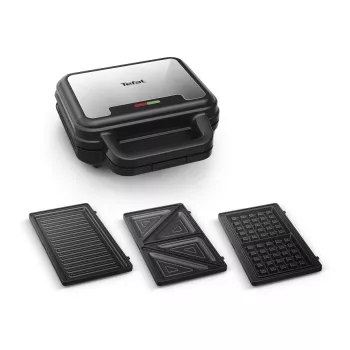 Tefal SW383D10 sandwichmaker 700 W zwart, rvs