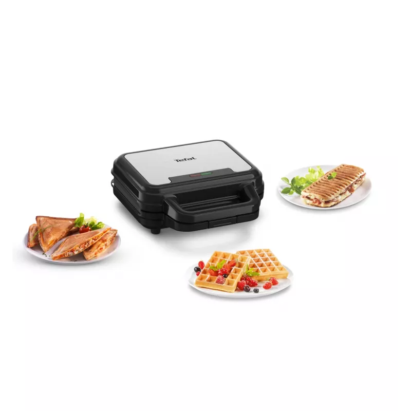 Tefal SW383D10 sandwichmaker 700 W zwart, rvs