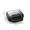 Tefal SW383D10 sandwichmaker 700 W zwart, rvs