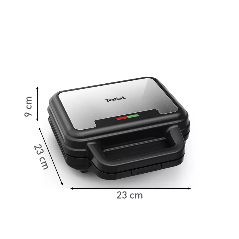 Tefal SW383D10 sandwichmaker 700 W zwart, rvs