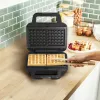 Tefal SW383D10 sandwichmaker 700 W zwart, rvs