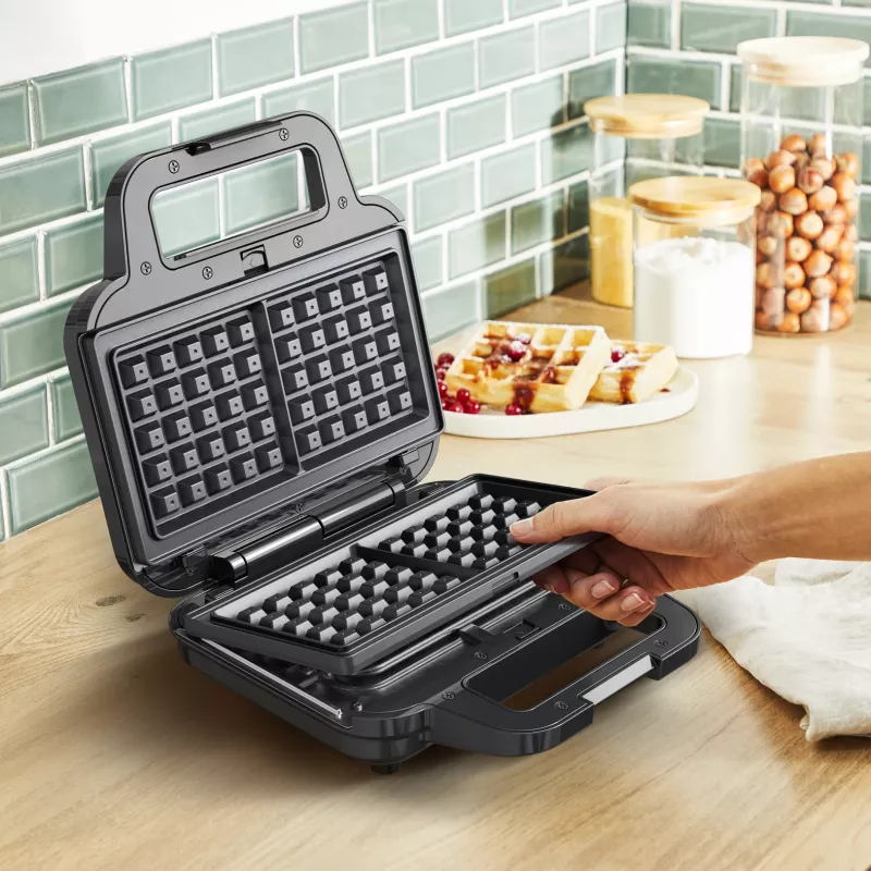 Tefal SW383D10 sandwichmaker 700 W zwart, rvs