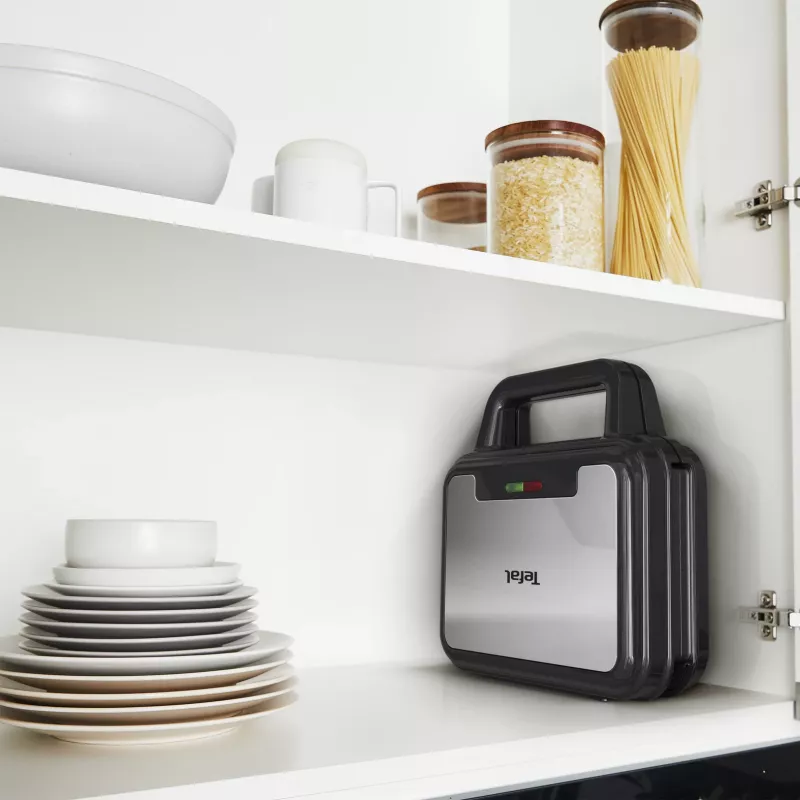 Tefal SW383D10 sandwichmaker 700 W zwart, rvs