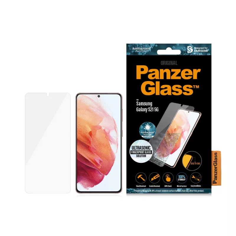 PanzerGlass displayschermglas voor Samsung Galaxy S21 5G