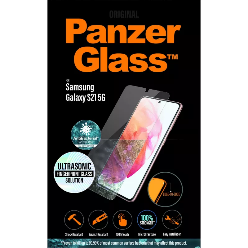 PanzerGlass displayschermglas voor Samsung Galaxy S21 5G