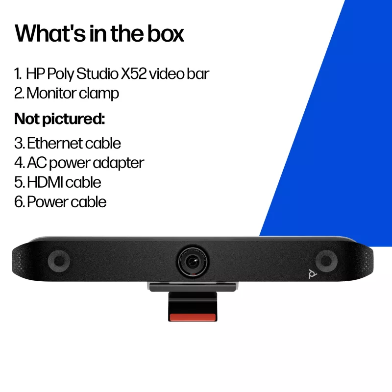 Groeps-videoconferentiesysteem POLY Studio X52 4K Ultra HD 60 fps