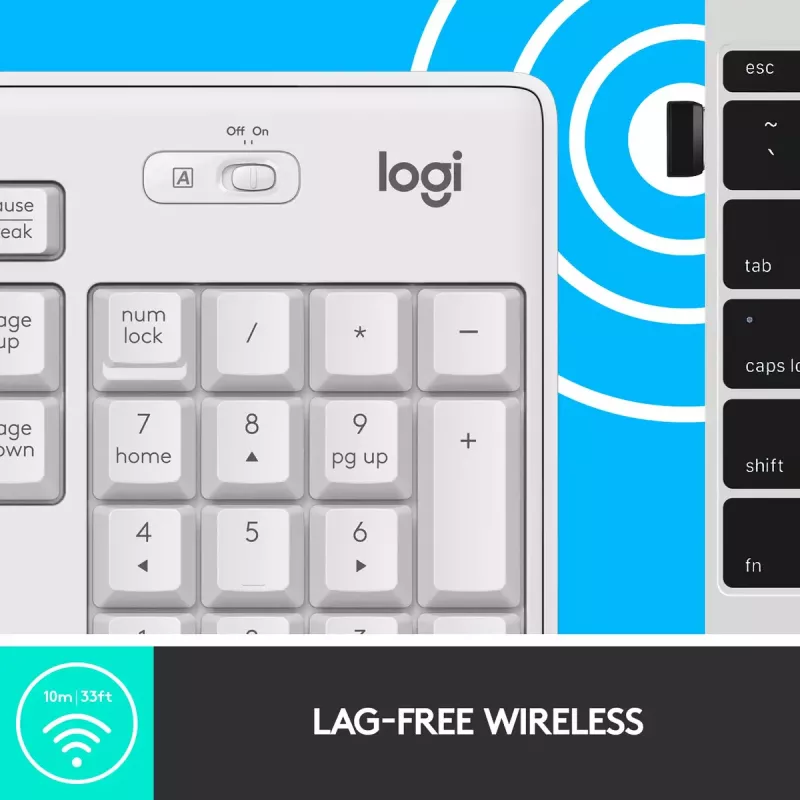 Draadloze toetsenbord- en muiscombinatie Logitech MK295 Silent