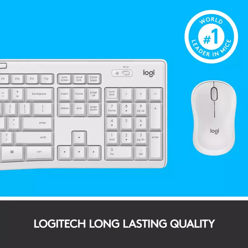 Draadloze toetsenbord- en muiscombinatie Logitech MK295 Silent