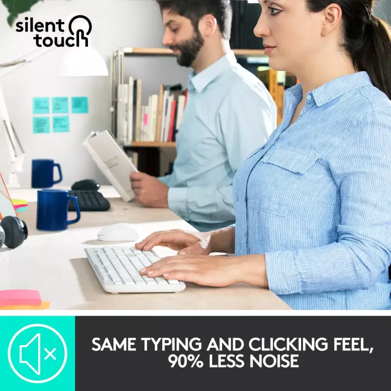 Draadloze toetsenbord- en muiscombinatie Logitech MK295 Silent